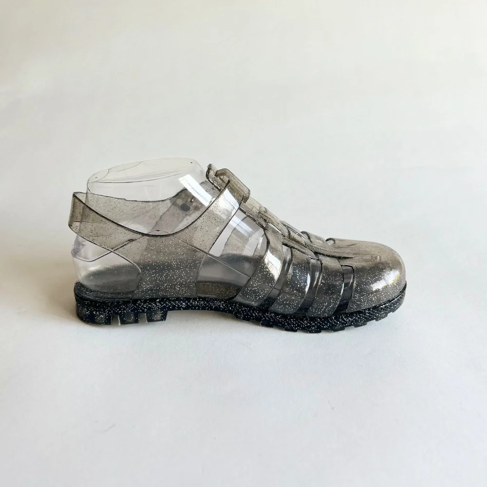 Unbranded Transparent Silver Jelly Ankle Strap Sandals size 6 - Picture 7 of 14